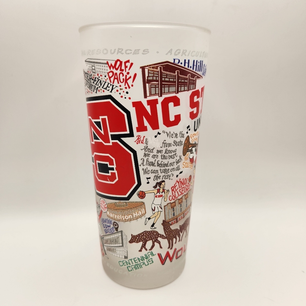 Catstudio NC State University Collegiate Frosted Glass - Wolfpack Ncsu Raleigh